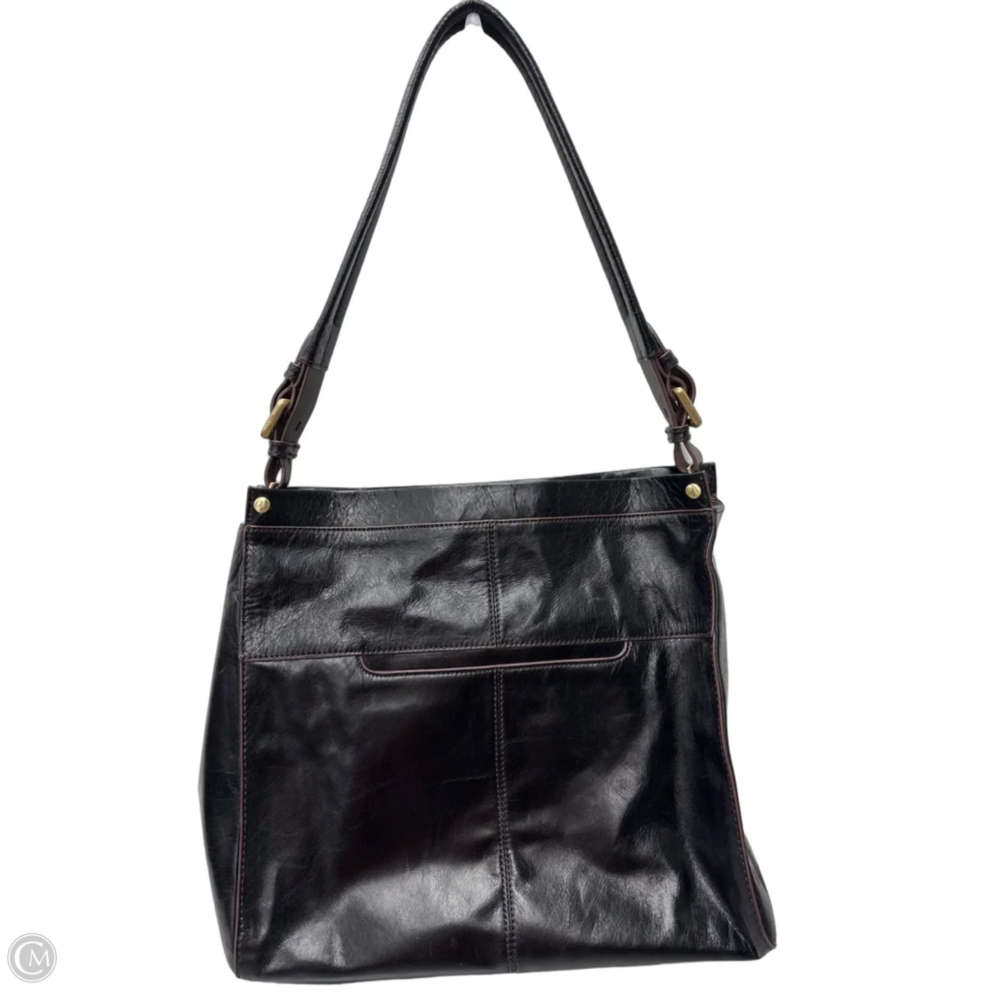 Handbag Leather By Hobo Intl, Size: Medium