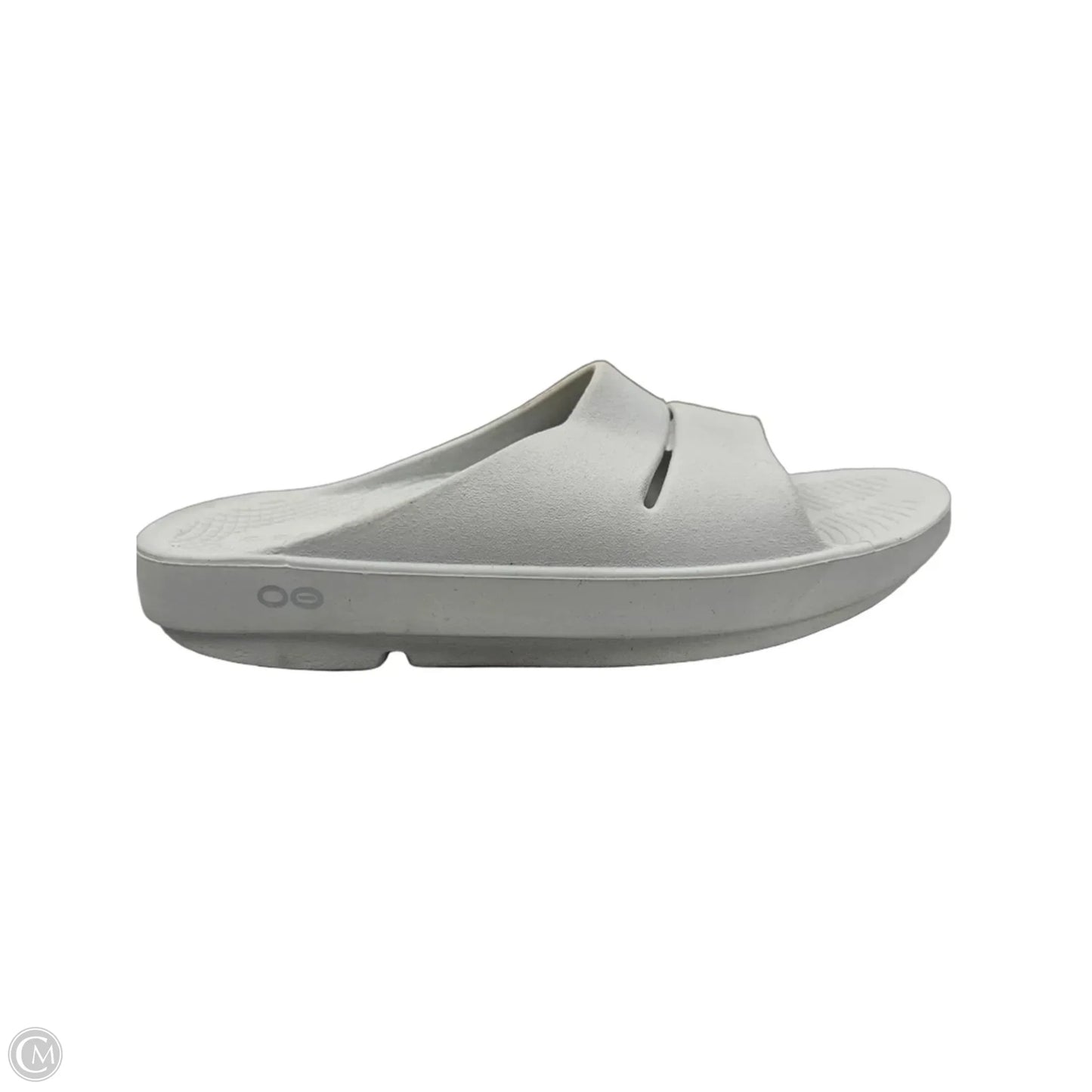 Sandals Flats By Oofos In Grey, Size: 8
