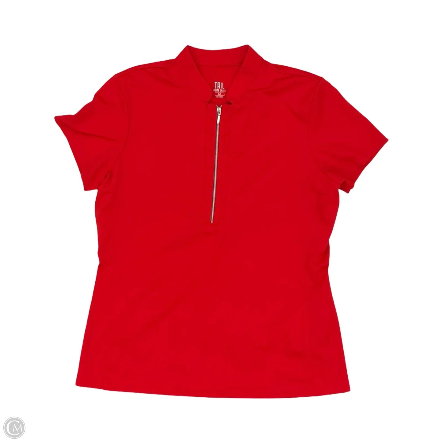 Athletic Top Short Sleeve By Tail In Red, Size: M