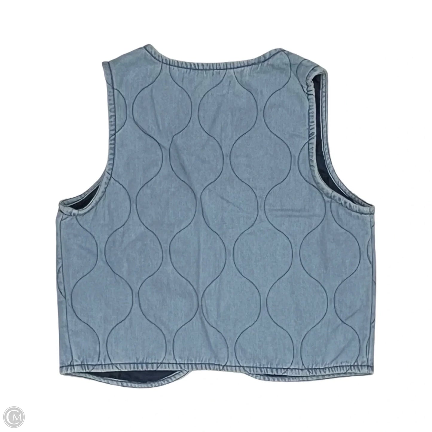 Vest Other By Cato In Blue Denim, Size: S