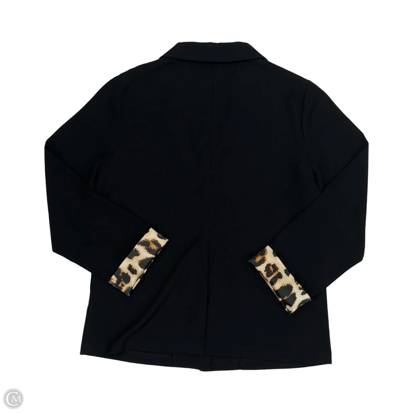 Blazer By Clothes Mentor In Black & Tan, Size: S