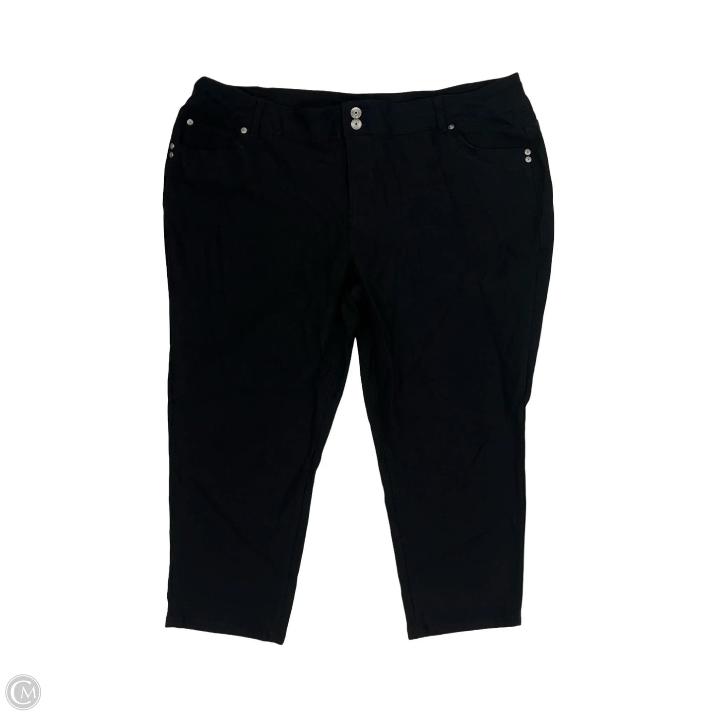 Pants Cropped By Clothes Mentor In Black, Size: 24