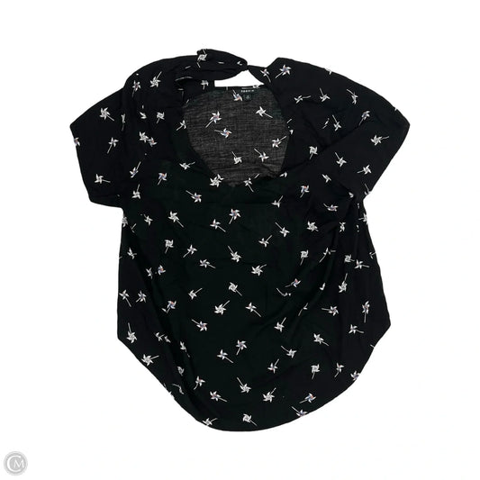 Blouse Short Sleeve By Torrid In Black & White, Size: 3x