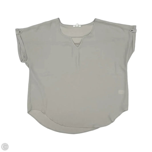 Blouse Short Sleeve By Maurices In Grey, Size: Xl