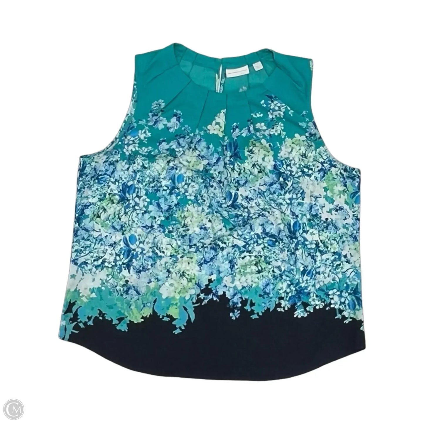 Blouse Sleeveless By New York And Co In Blue, Size: Xl