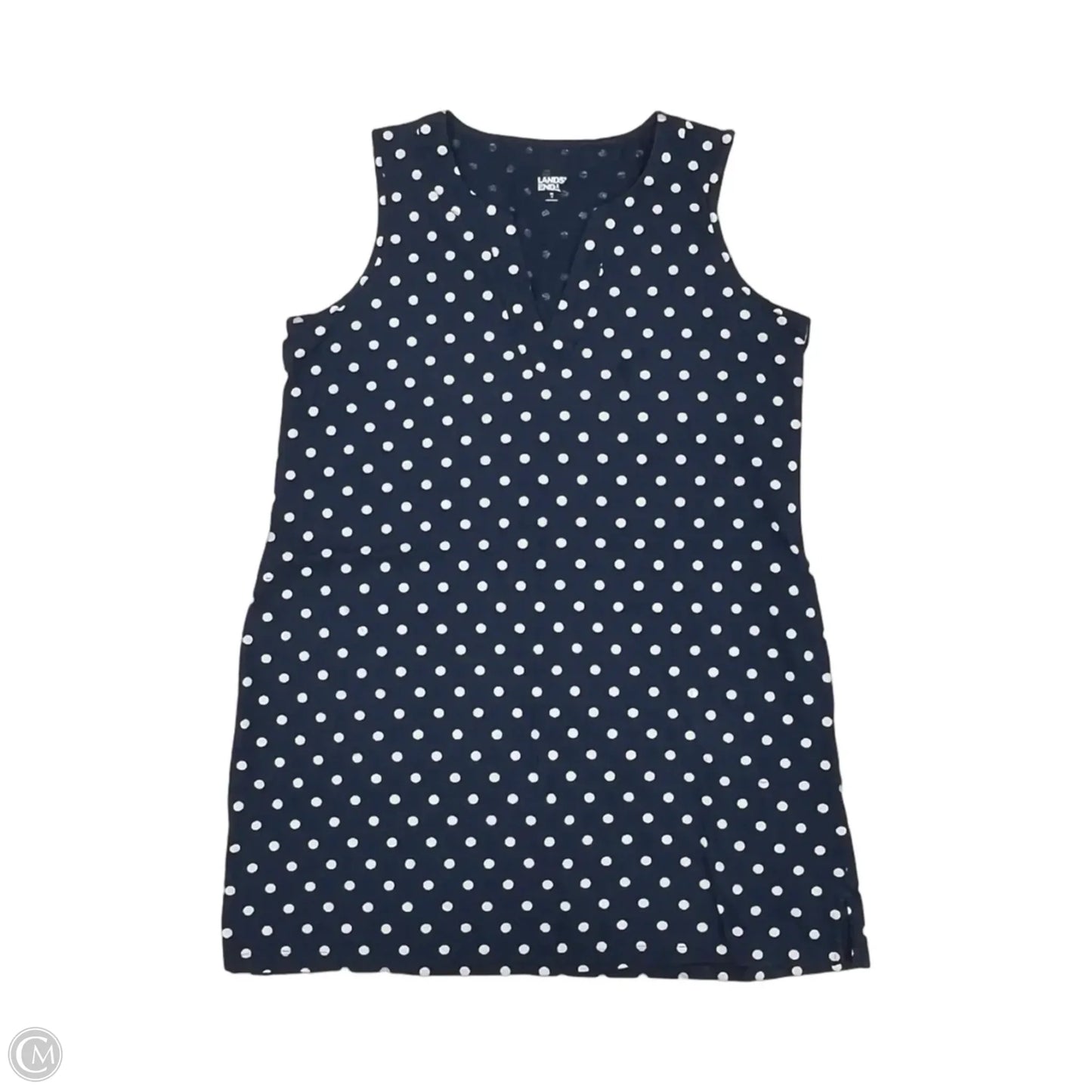 Dress Casual Short By Lands End In Blue & White, Size: Xl