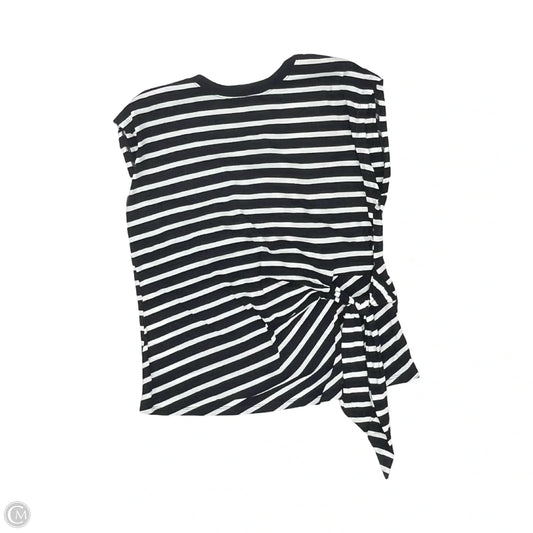 Top Sleeveless By Old Navy In Blue & White, Size: L