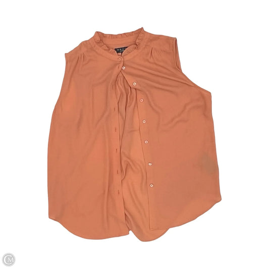 Blouse Sleeveless By Grace In Orange, Size: L