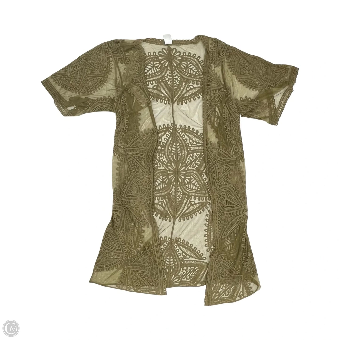 Kimono By Clothes Mentor In Green, Size: L