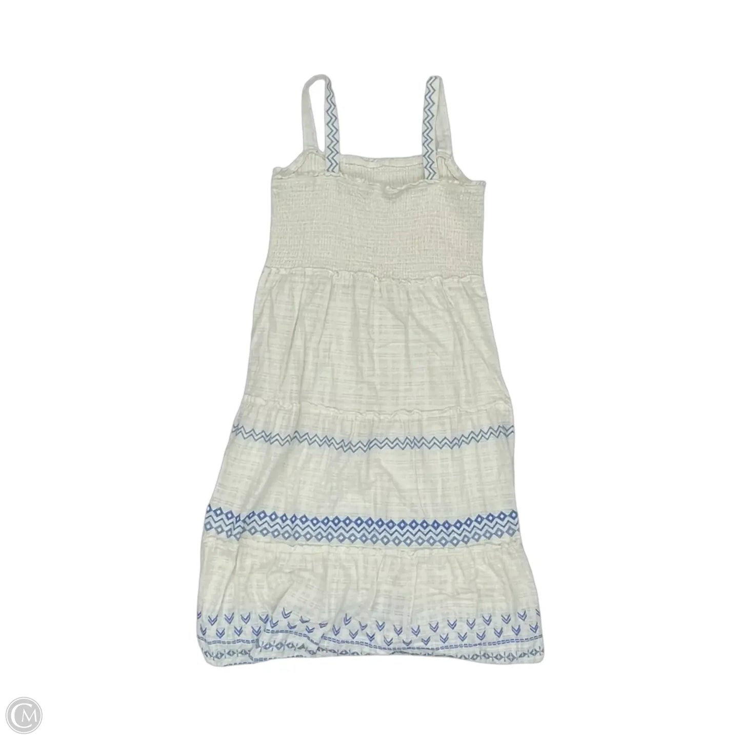 Dress Casual Maxi By Draper James In Blue & White, Size: Xxl