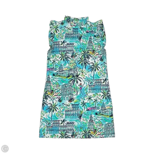 Dress Party Short By Aryeh In Blue & White, Size: M
