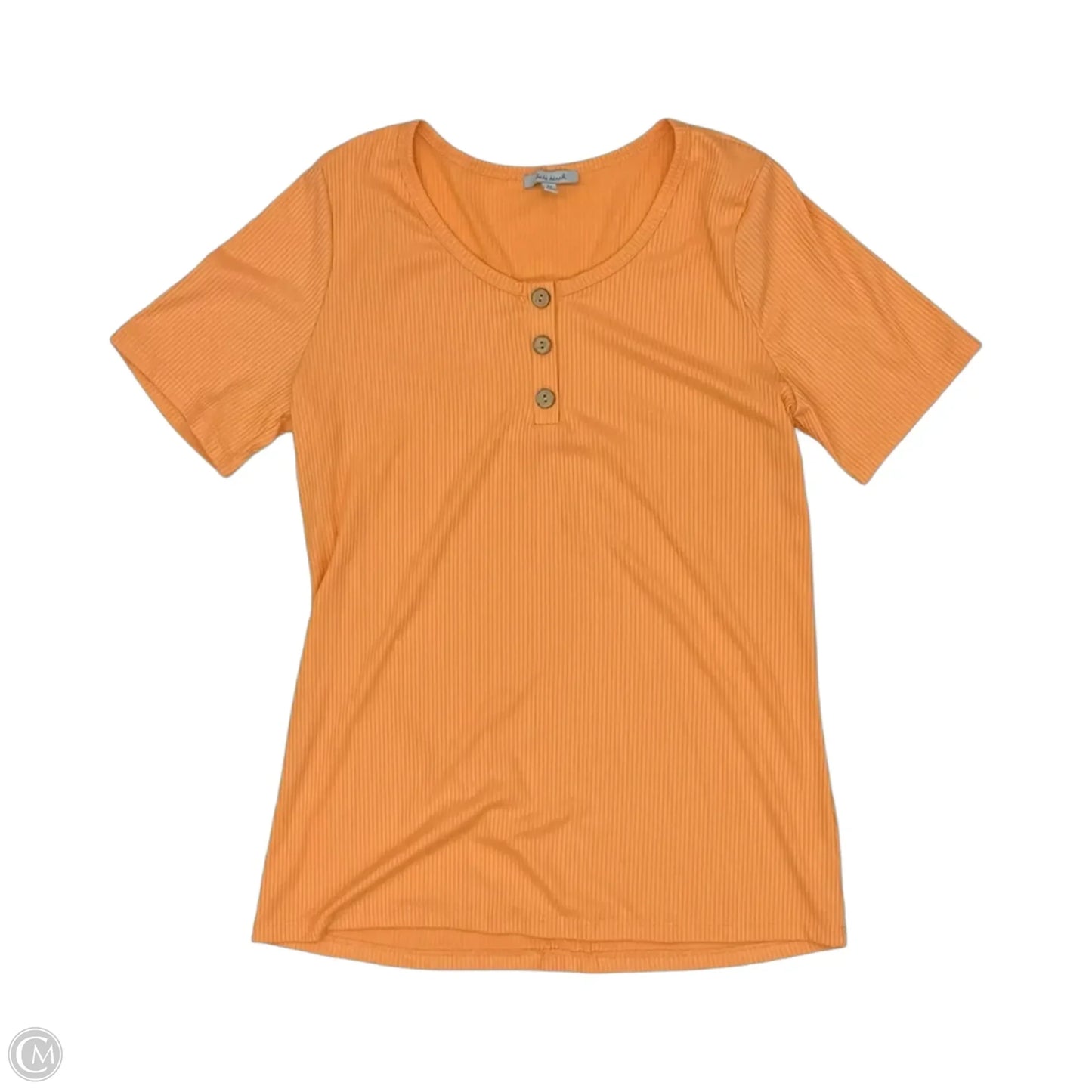Top Short Sleeve By White Birch In Orange, Size: 1x