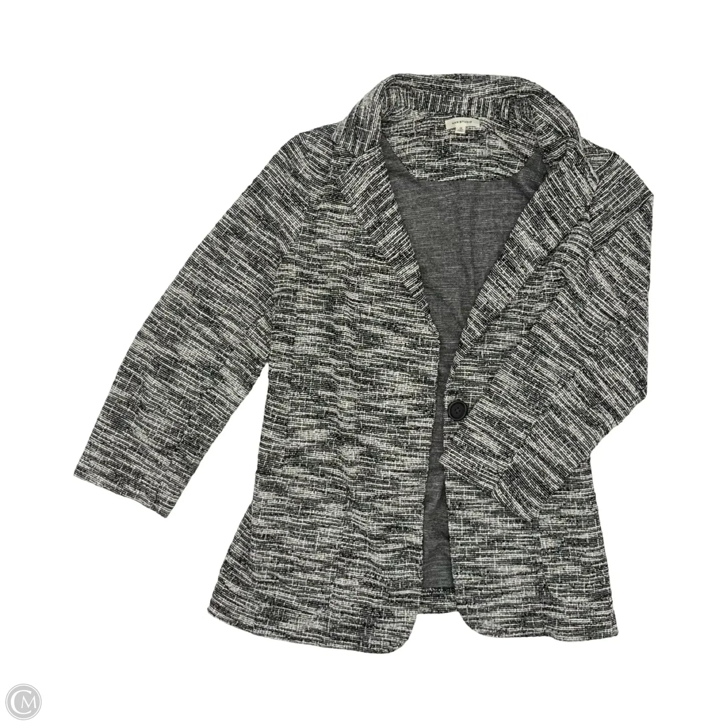 Blazer By Max Studio In Black & White, Size: 1x