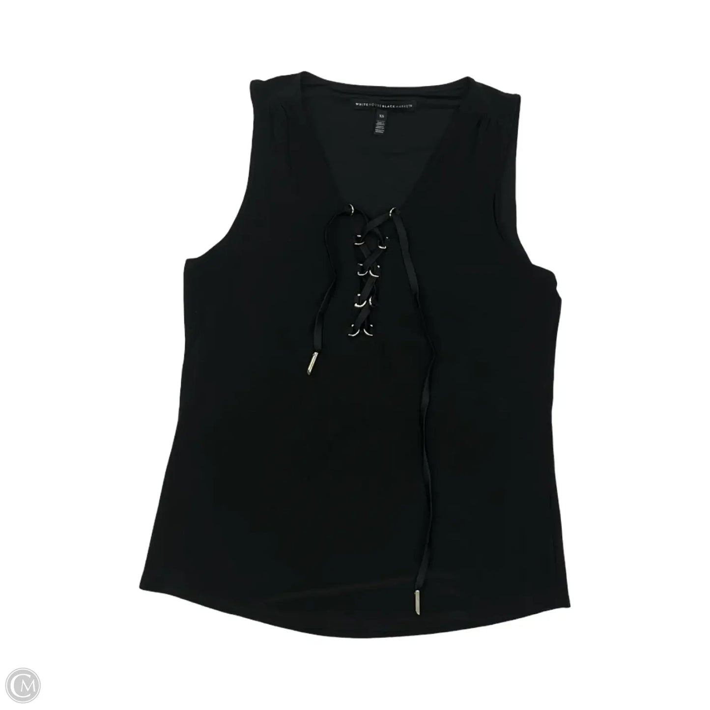 Blouse Sleeveless By White House Black Market In Black, Size: Xs