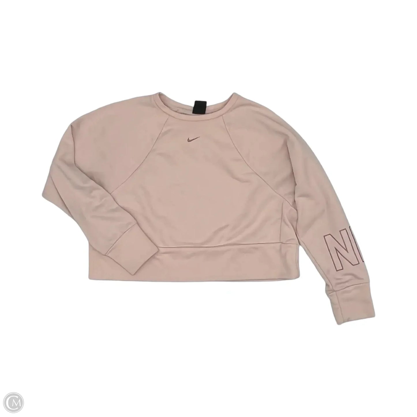Athletic Sweatshirt Crewneck By Nike Apparel In Pink, Size: M