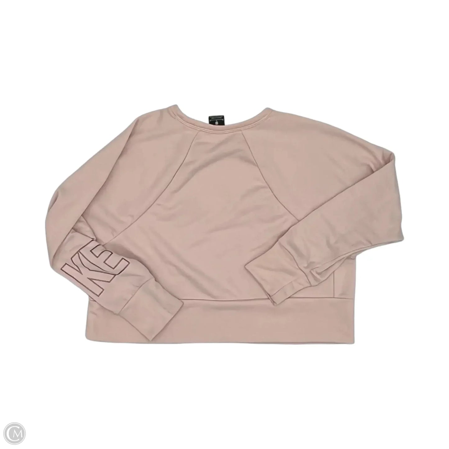 Athletic Sweatshirt Crewneck By Nike Apparel In Pink, Size: M