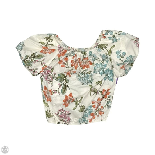 Blouse Short Sleeve By Enfocus In Floral Print, Size: S