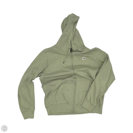 Athletic Sweatshirt Hoodie By The North Face In Green, Size: L