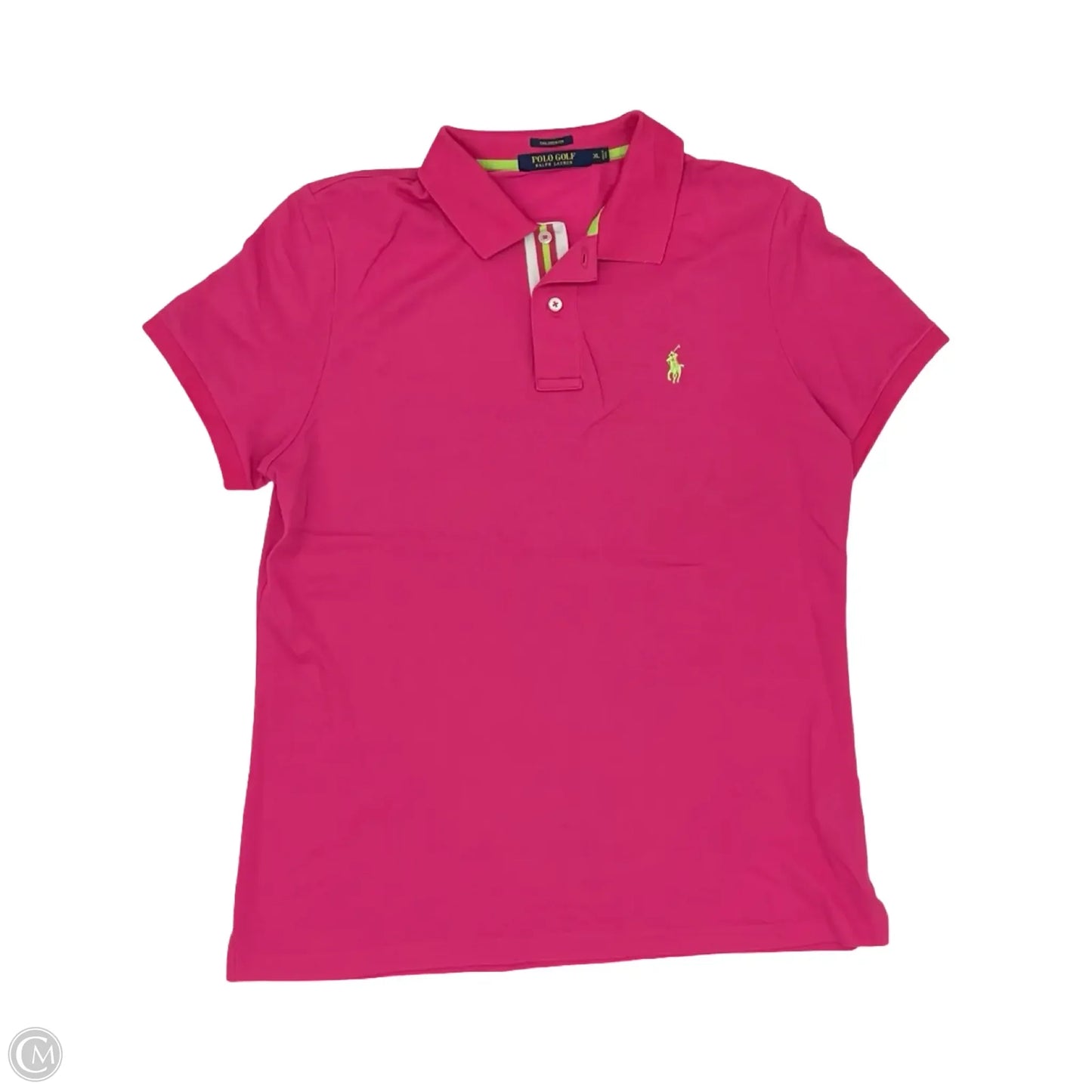 Athletic Top Short Sleeve By Polo Ralph Lauren In Pink, Size: Xl