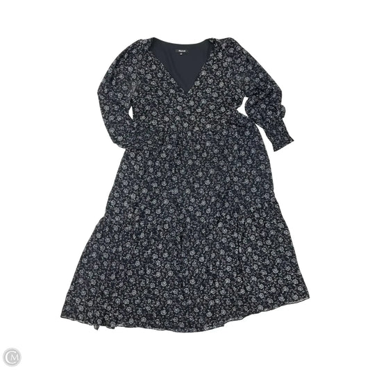 Dress Party Midi By Madewell In Black, Size: S