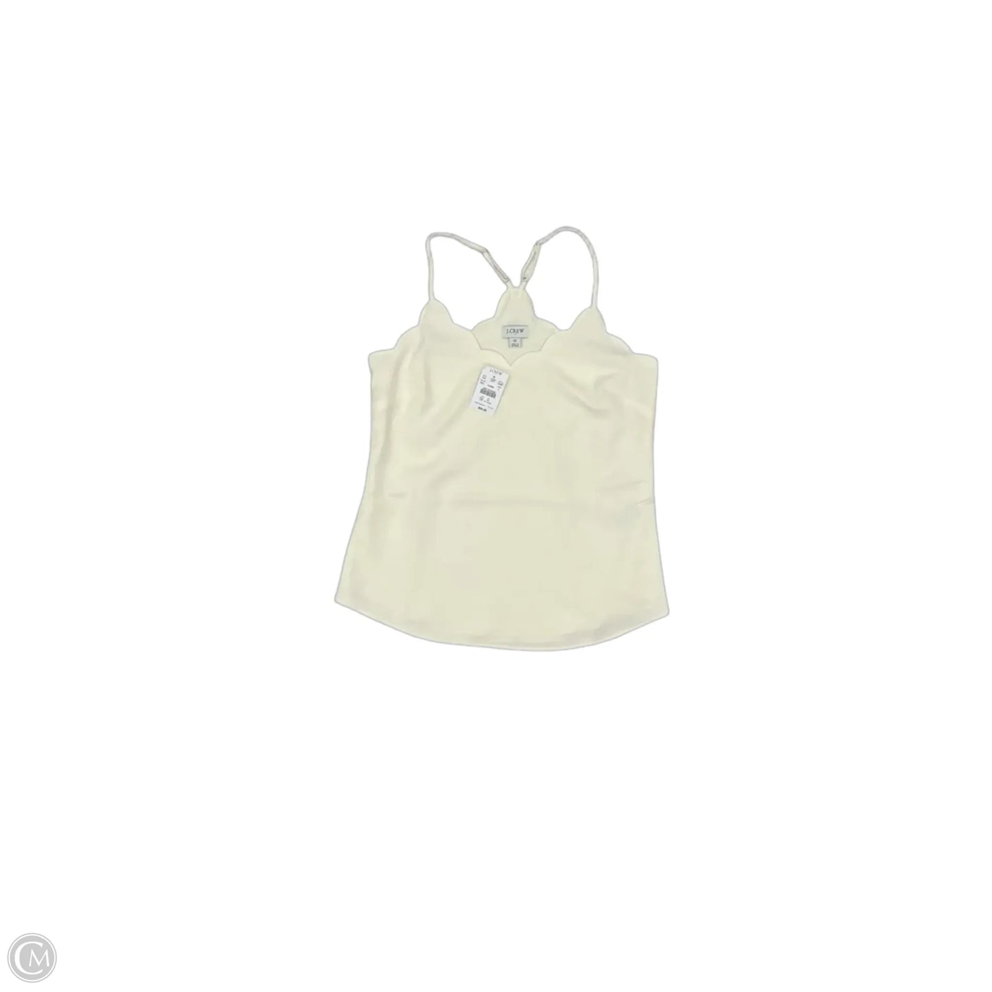 Blouse Sleeveless By J. Crew In Cream, Size: Xxs