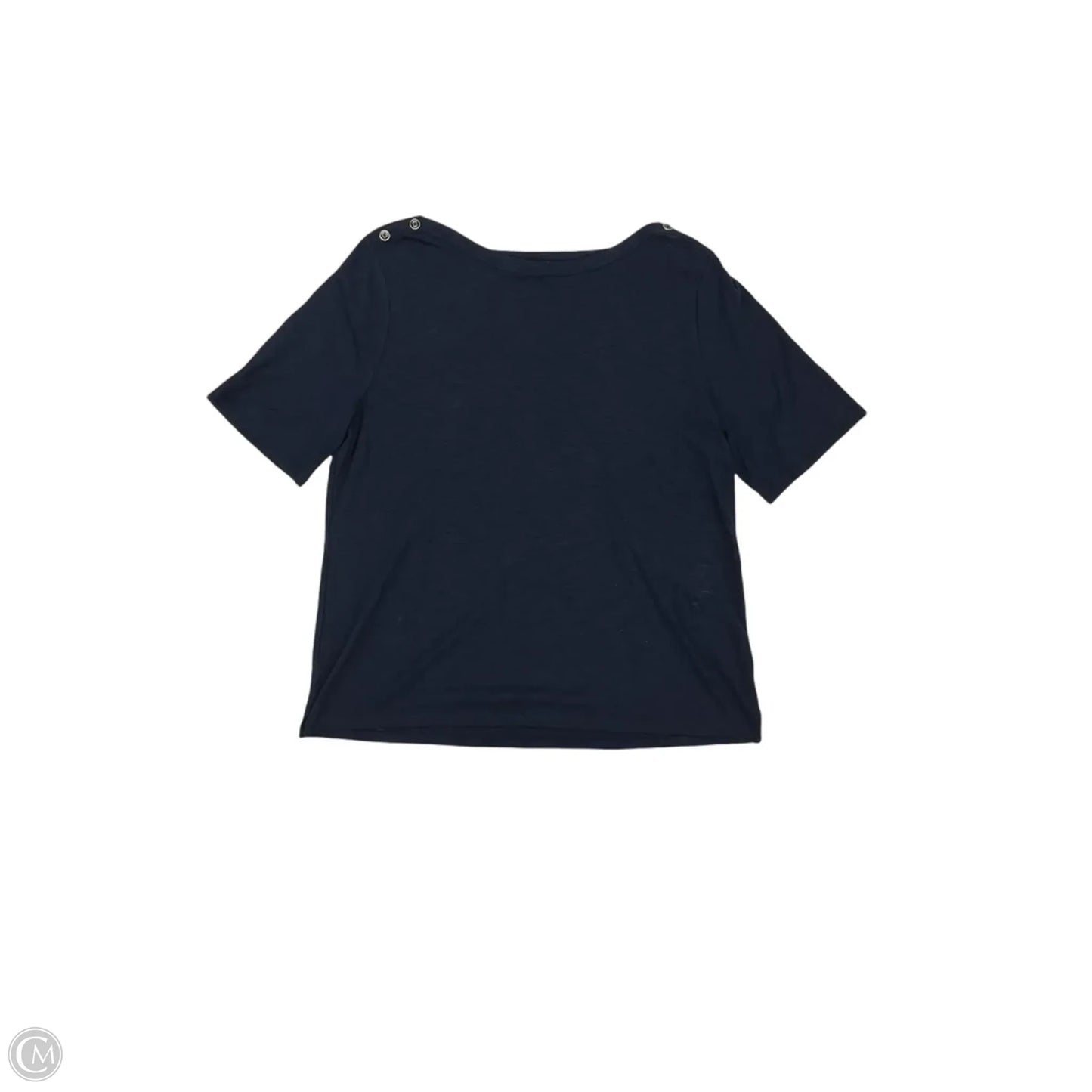 Top Short Sleeve By Talbots In Navy, Size: Xl