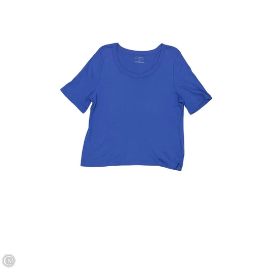 Top Short Sleeve By Talbots In Blue, Size: Xlp
