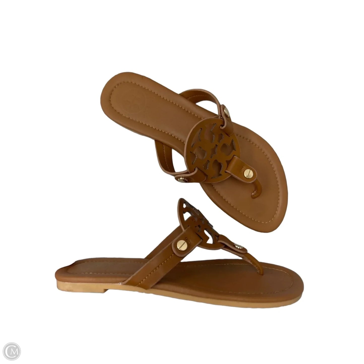 Sandals Designer By Tory Burch In Tan, Size: 9.5