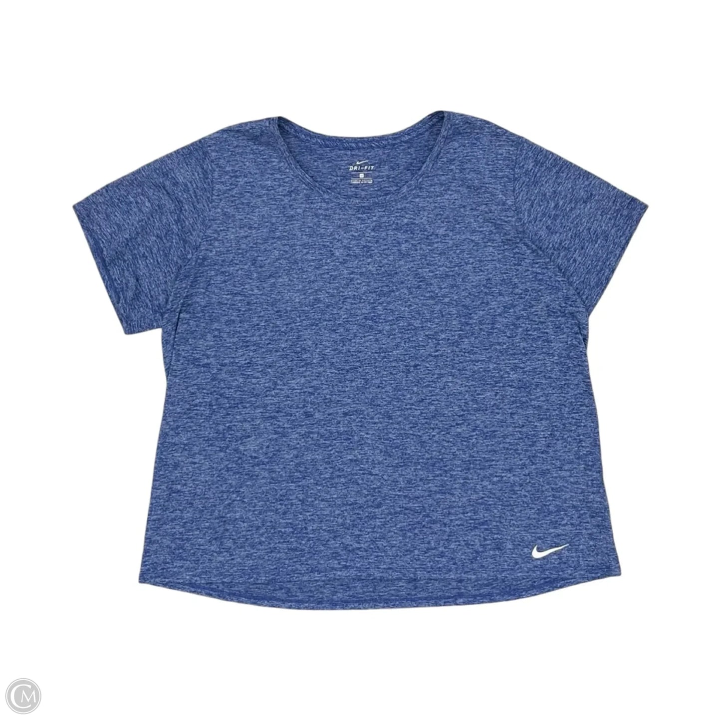 Athletic Top Short Sleeve By Nike Apparel In Blue, Size: 2x
