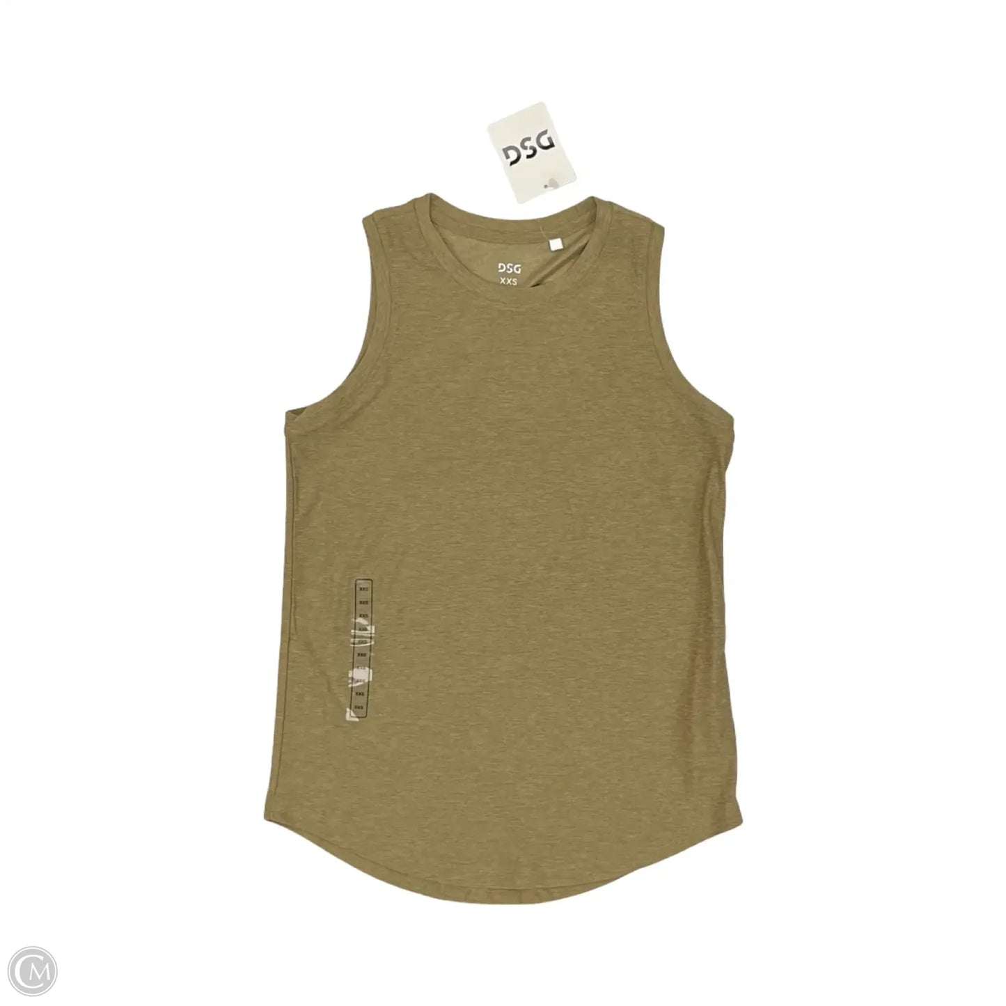 Athletic Tank Top By Dsg Outerwear In Tan, Size: Xxs