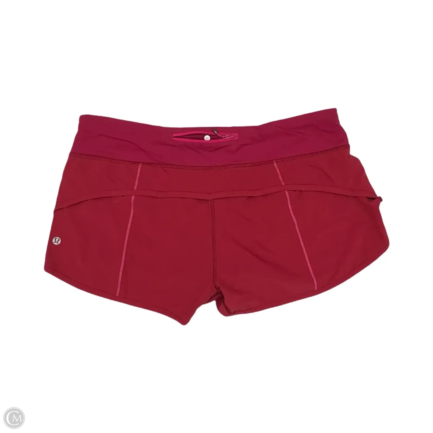 Athletic Shorts By Lululemon In Red, Size: M