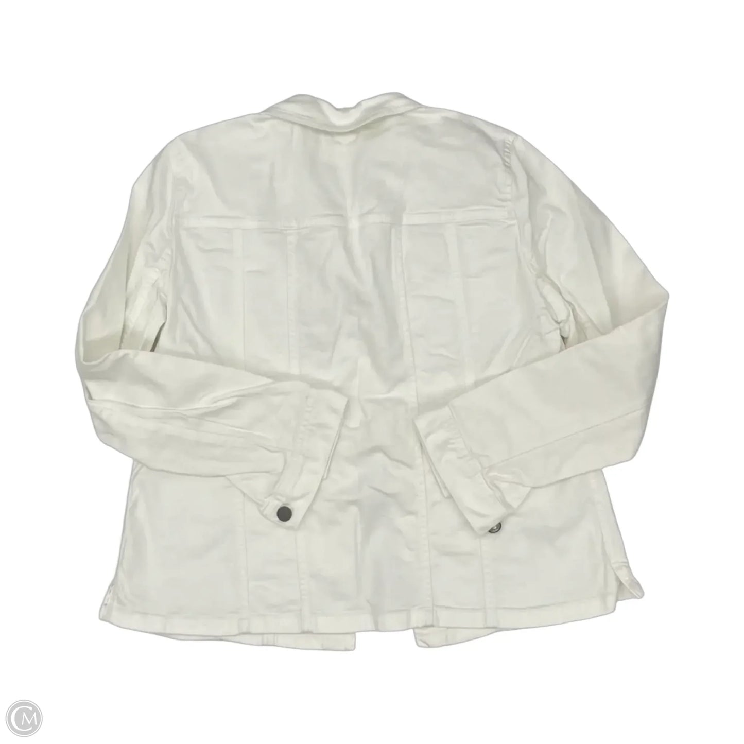 Jacket Denim By J. Jill In White Denim, Size: Xs