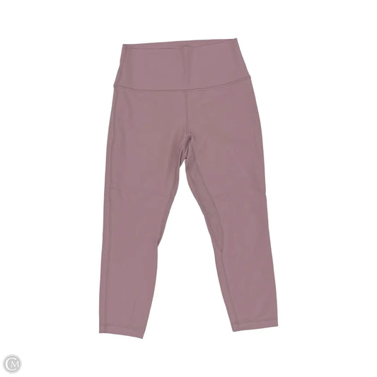 Athletic Leggings Capris By Lululemon In Pink, Size: M