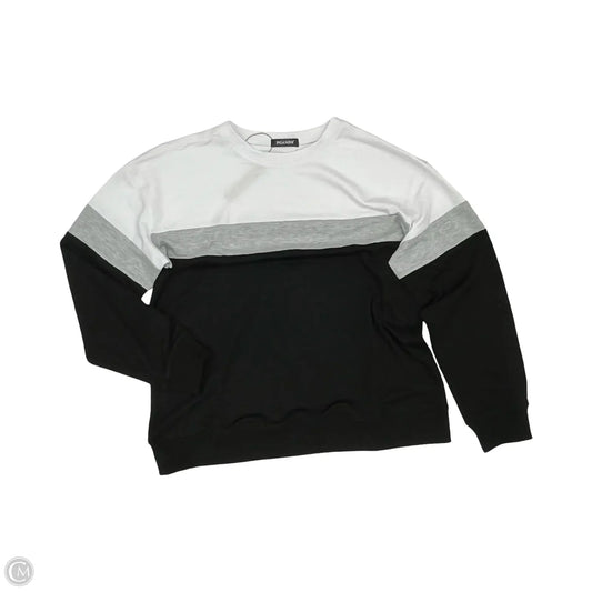 Sweatshirt Crewneck By Cme In Black & White, Size: Xl