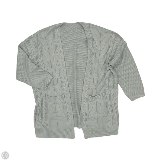 Sweater Cardigan By Cmf In Gray, Size: 3x