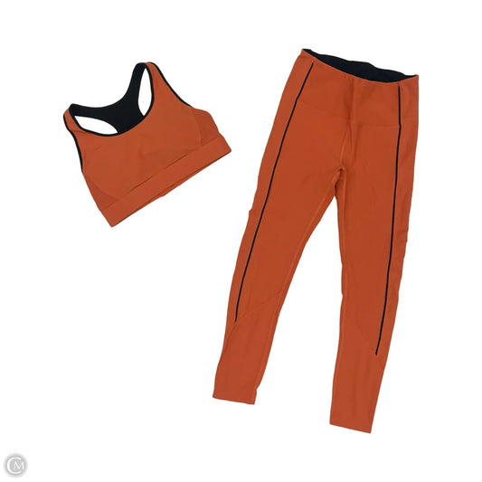 Athletic Pants 2pc By Zyia In Black & Orange, Size: Xl