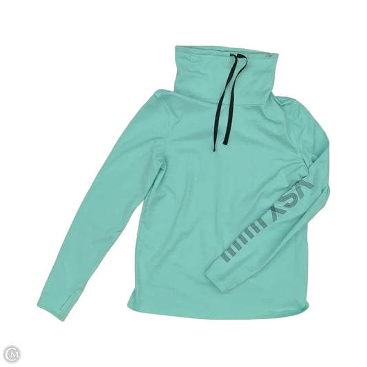 Athletic Top Long Sleeve Collar By Victorias Secret In Aqua, Size: Xs