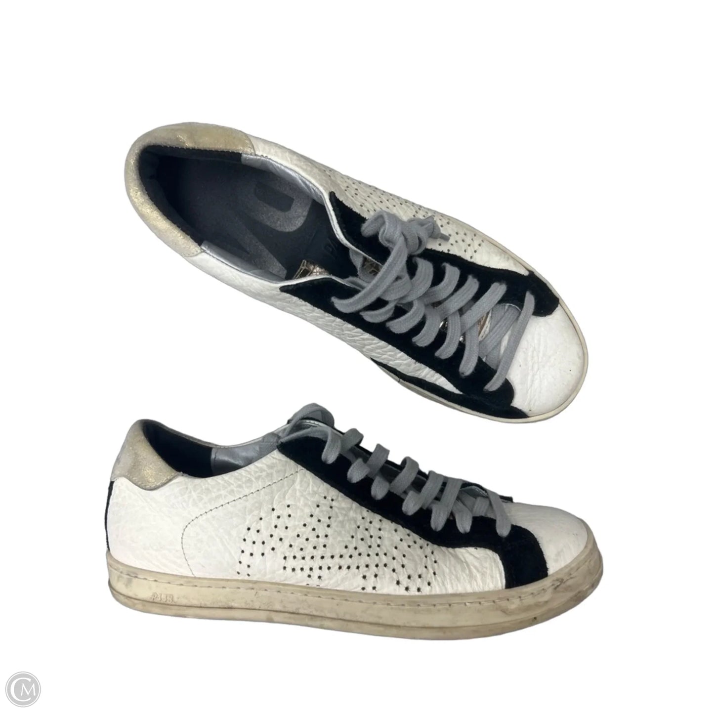 Shoes Sneakers By P448 In Black & Cream, Size: 7.5