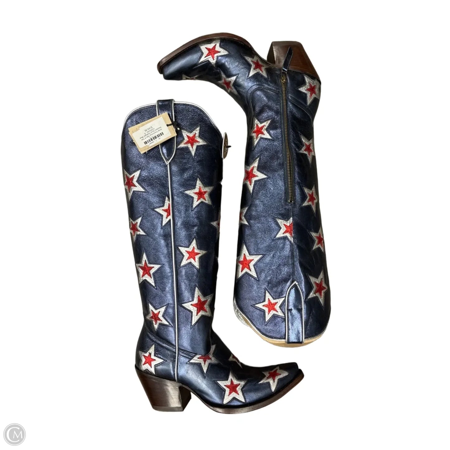 Boots Western By Ariat In Blue & Red & White, Size: 9