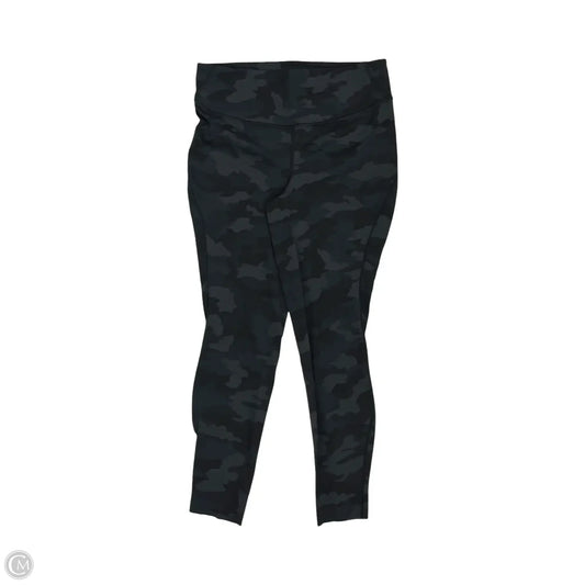 Athletic Leggings By Lululemon In Black & Grey, Size: L