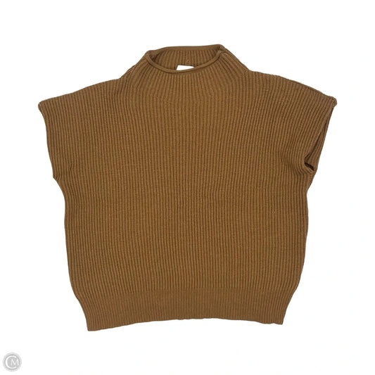 Sweater Short Sleeve By Zenana In Brown, Size: L