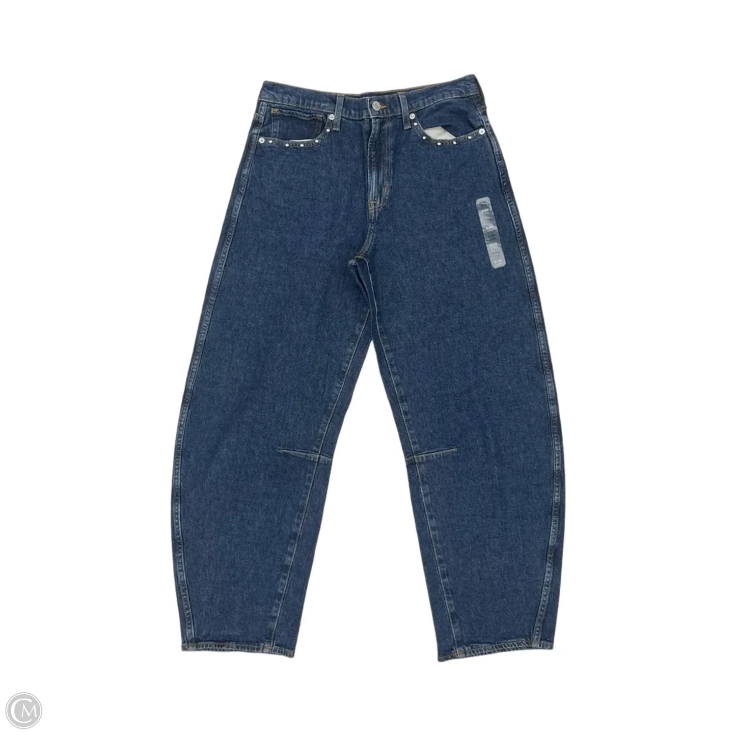 Jeans Wide Leg By Gap In Blue Denim, Size: 8