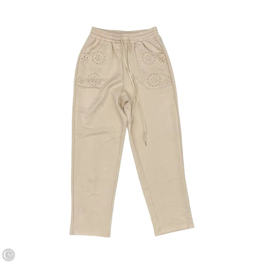 Pants Lounge By Clothes Mentor In Cream, Size: S