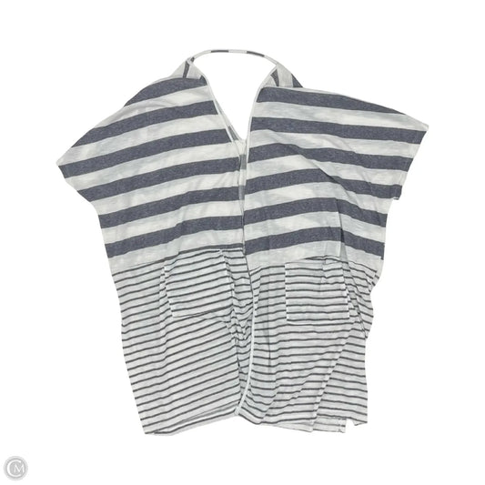 Cardigan By Cato In Blue & White, Size: 1x