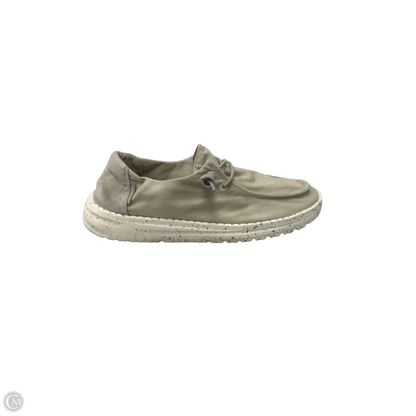 Shoes Sneakers By Hey Dude In Tan, Size: 7