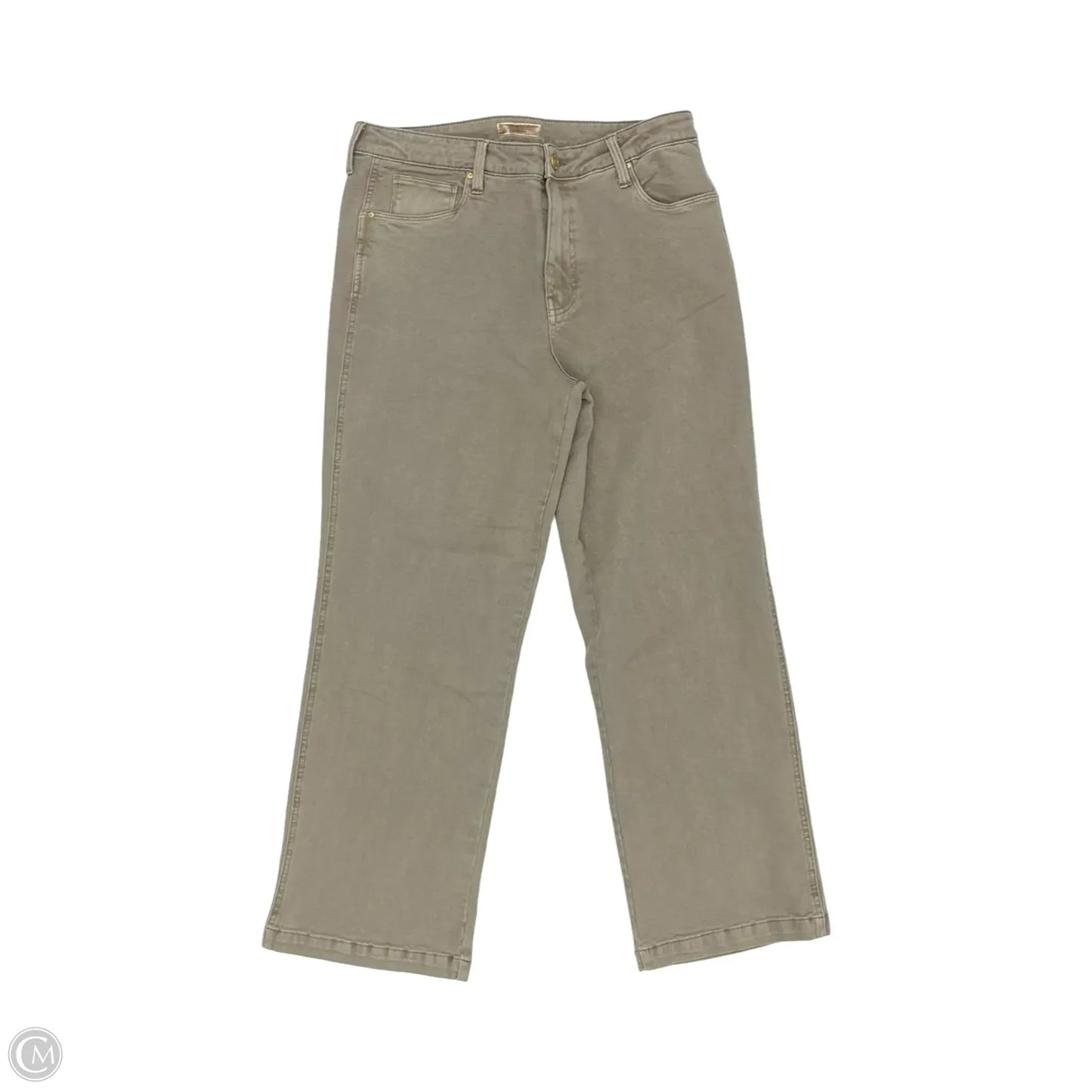 Jeans Straight By Kut In Tan Denim, Size: 12