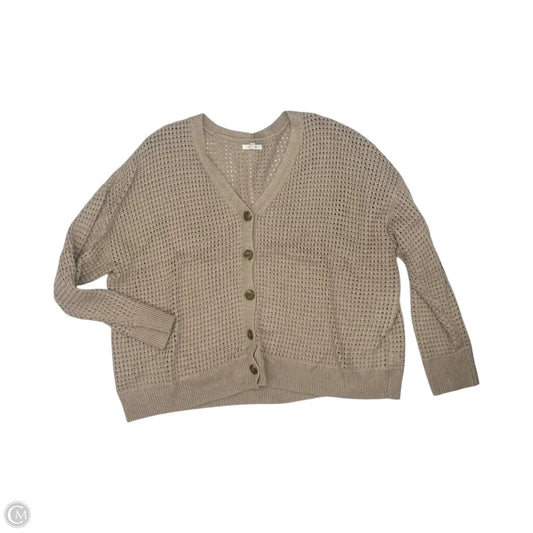Sweater Cardigan By Maurices In Tan, Size: 3x