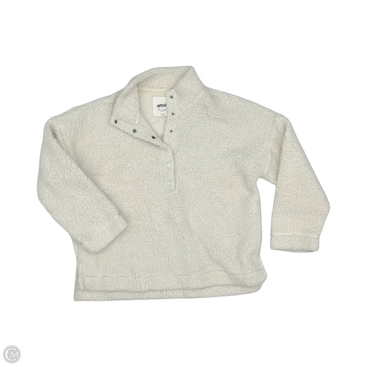 Jacket Faux Fur & Sherpa By Aerie In Cream, Size: S