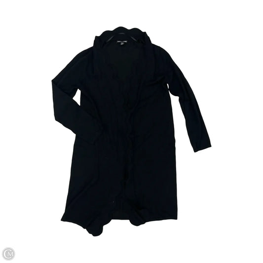 Sweater Cardigan By Cable And Gauge In Black, Size: M