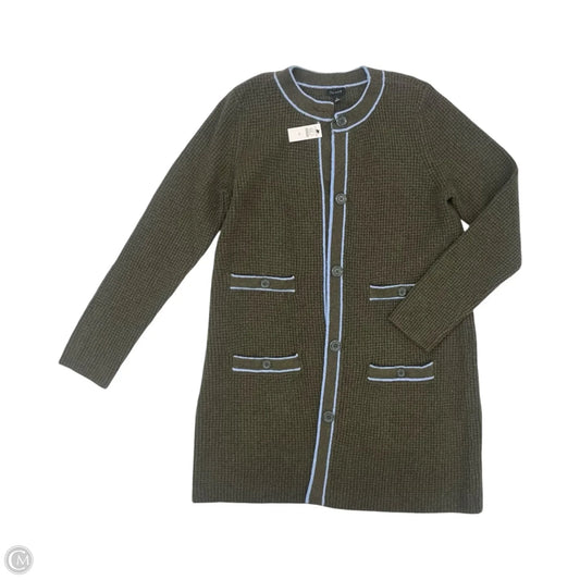 Sweater Cardigan By Talbots In Green, Size: M